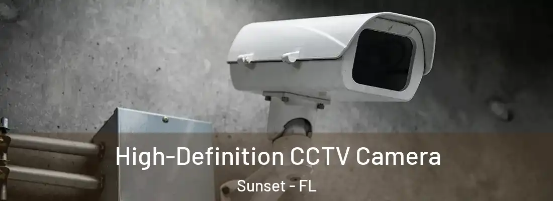  High-Definition CCTV Camera Sunset - FL