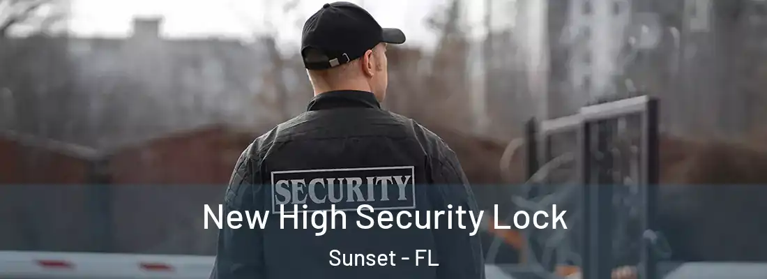 New High Security Lock Sunset - FL